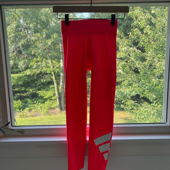 Adidas Aeroready Neon Capri Leggings - Picture 8 of 9